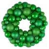 Green 3-Finish Shatterproof Ball Christmas Wreath - 13-Inch, Unlit -Beauty Wreaths Shop northlight sm91053 updated 29865.1667573340