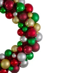 Shatterproof Ball 2-Finish Traditional Colors Christmas Wreath, 36-Inch, Unlit -Beauty Wreaths Shop northlight sm91059 1 80258.1687966508