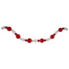 6' Shatterproof Ball 3-Finish Red And White Christmas Garland -Beauty Wreaths Shop northlight sm91070 10411.1667533430