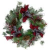 Dual Plaid And Berries Artificial Christmas Wreath - 24-Inch, Unlit -Beauty Wreaths Shop northlight sm91188 77808.1667569257