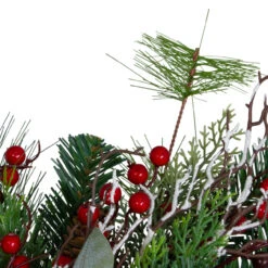 Dual Plaid And Berries Artificial Christmas Wreath - 24-Inch, Unlit -Beauty Wreaths Shop northlight sm91188 close 40163.1667569258