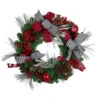 Plaid And Houndstooth And Red Berries Artificial Christmas Wreath - 24-Inch, Unlit -Beauty Wreaths Shop northlight sm91191 75439.1667657228