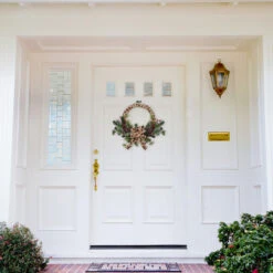 Burlap Wrapped Artificial Christmas Wreath - 24-Inch, Unlit -Beauty Wreaths Shop northlight sm91199 1 15205.1667576892