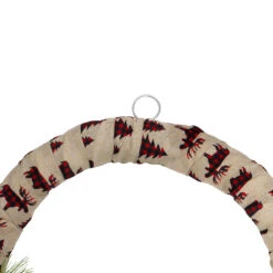 Burlap Wrapped Artificial Christmas Wreath - 24-Inch, Unlit -Beauty Wreaths Shop northlight sm91199 2 72947.1667576892