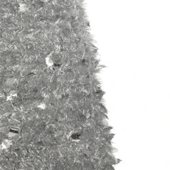 6' Silver Tinsel Pop-Up Artificial Christmas Tree, Unlit -Beauty Wreaths Shop northlight sm92168 2 29471.1667531218