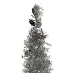 6' Silver Tinsel Pop-Up Artificial Christmas Tree, Unlit -Beauty Wreaths Shop northlight sm92168 3 62168.1667531218
