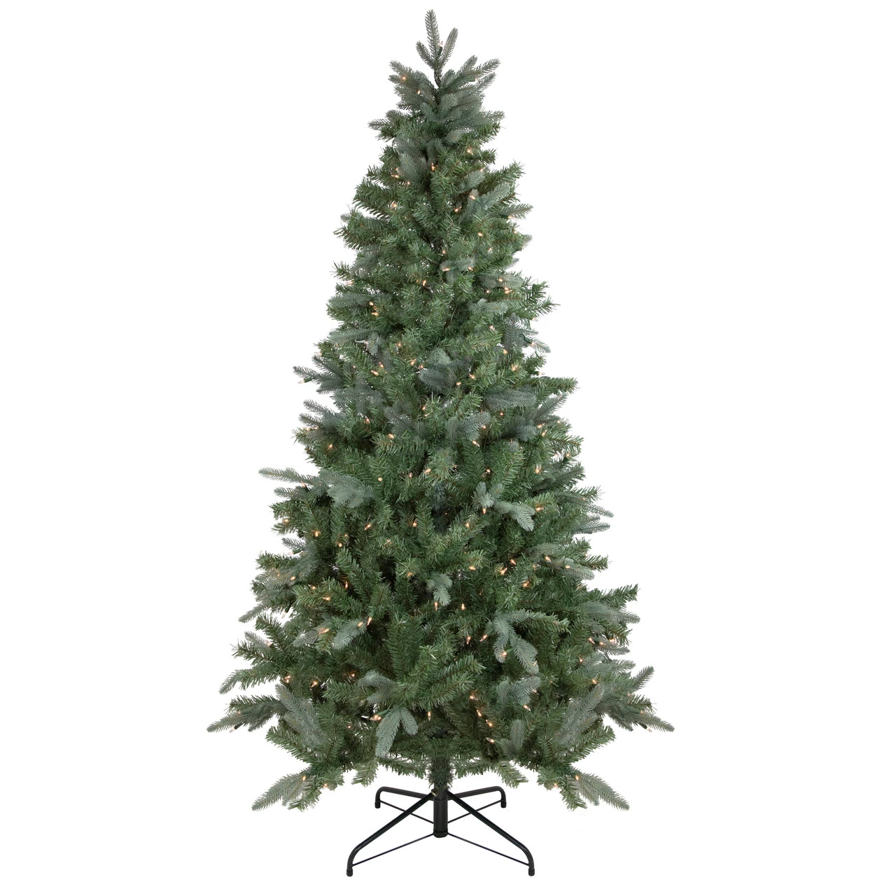 6.5' Pre-Lit Slim Granville Fraser Fir Artificial Christmas Tree, Clear Lights 4 6.5' Pre-Lit Slim Granville Fraser Fir Artificial Christmas Tree, Clear Lights - Image 2