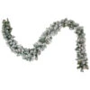 9' X 10" Pre-lit Flocked Madison Pine Artificial Christmas Garland, Clear Lights -Beauty Wreaths Shop northlight sm92921 1 40610.1667534824