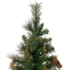 4.5' Pre-Lit Yorkshire Pine Pencil Artificial Christmas Tree, Clear Lights -Beauty Wreaths Shop northlight sm92926 3 28390.1667487928