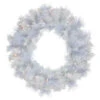Pre-Lit Vermont White Pine Artificial Christmas Wreath, 24-Inch, Clear Lights -Beauty Wreaths Shop northlight sm92935 1 89784.1671629819