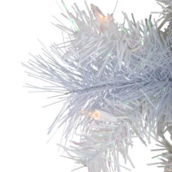 Pre-Lit Vermont White Pine Artificial Christmas Wreath, 24-Inch, Clear Lights -Beauty Wreaths Shop northlight sm92935 3 71054.1671629820