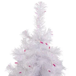 2' Pre-lit Rockport White Pine Artificial Christmas Tree, Pink Lights -Beauty Wreaths Shop northlight sm92946 2 updated 97840.1667535817