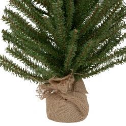 3' Medium Scottsdale Pine Artificial Christmas Tree In Burlap Base - Unlit -Beauty Wreaths Shop northlight sm92960 3 91109.1667530159