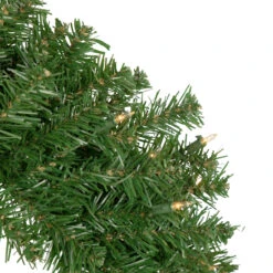 4-Piece Artificial Wolcott Spruce Christmas Tree, Wreath And Garland Set, Clear Lights -Beauty Wreaths Shop northlight sm92986 87 wreath 3 57757.1667530217