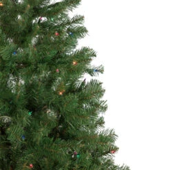 6' Pre-Lit Wilson Pine Slim Artificial Christmas Tree, Multi Lights -Beauty Wreaths Shop northlight sm92990 2 65841.1667530132