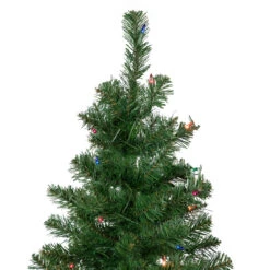 6' Pre-Lit Wilson Pine Slim Artificial Christmas Tree, Multi Lights -Beauty Wreaths Shop northlight sm92990 3 23712.1667530133