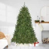 7.5' Pre-Lit Rockwood Pine Artificial Christmas Tree, Clear LED Lights -Beauty Wreaths Shop northlight sm93005 1up 84374.1667531222