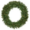 Pre-Lit Black River Pine Artificial Christmas Wreath, 48-Inch, Clear Lights -Beauty Wreaths Shop northlight sm93063 1 74954.1667553531