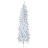 6.5' Pre-Lit Woodbury White Pine Pencil Artificial Christmas Tree, Blue Lights -Beauty Wreaths Shop northlight sm93086 1 88297.1667530174