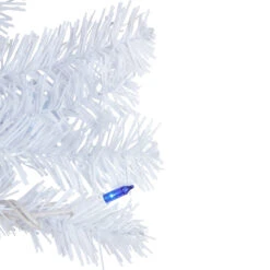 Pre-Lit Woodbury White Pine Artificial Christmas Wreath, 24-Inch, Blue Lights -Beauty Wreaths Shop northlight sm93089 3 83691.1671629476