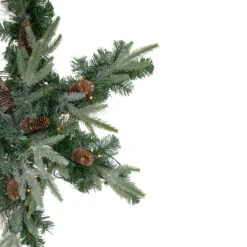32" Pre-Lit Artificial Mixed Pine And Pine Cone Christmas Snowflake Wreath -Beauty Wreaths Shop northlight sm93377 2 29751.1667530105