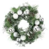 Green Pine Needle Wreath With Pinecones And Christmas Ornaments, 24-Inch, Unlit -Beauty Wreaths Shop northlight sm94092 1update 77621.1680557222