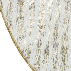 48" Cream And Gold Wood Grain Pattern And Faux Fur Christmas Tree Skirt -Beauty Wreaths Shop northlight t1190655 2 sample 1 08733.1683296009