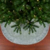 48" Gray And Silver Faux Fur Snake Skin Pattern Christmas Tree Skirt -Beauty Wreaths Shop northlight t1190661 1 sample 33420.1667535644