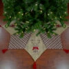 48" Red And Brown Burlap And Plaid Reindeer Christmas Tree Skirt With Tassels -Beauty Wreaths Shop northlight t1190696 red 2 sample 1 16588.1667576853
