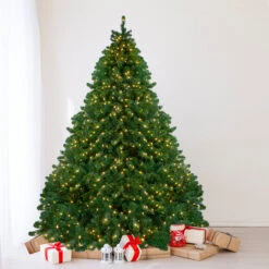 9' Pre-Lit Full Olympia Pine Artificial Christmas Tree - Warm White Lights -Beauty Wreaths Shop northlight th28354 6 17214.1667572690