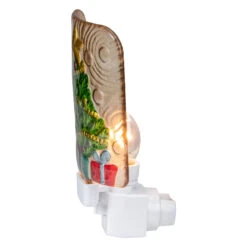 4" Green And Gold Christmas Tree Night Light -Beauty Wreaths Shop northlight tn89416 1 15121.1667488091