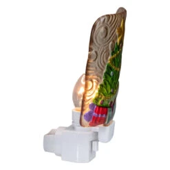 4" Green And Gold Christmas Tree Night Light -Beauty Wreaths Shop northlight tn89416 2 28366.1667488091