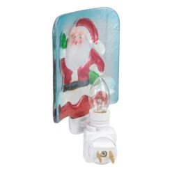 6" Red And White Santa Claus Christmas Night Light -Beauty Wreaths Shop northlight tn89419 3 73071.1667558746