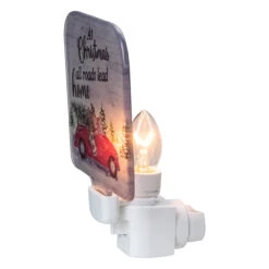 4" Red And Green Christmas Night Light With A Reindeer And Car -Beauty Wreaths Shop northlight tn91440 1 98639.1667519172