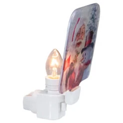 4" Red And White Santa And A Snowman Christmas Night Light -Beauty Wreaths Shop northlight tn91445 2 95694.1667509730