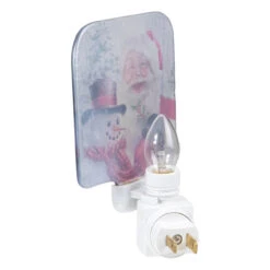 4" Red And White Santa And A Snowman Christmas Night Light -Beauty Wreaths Shop northlight tn91445 3 56050.1667509730