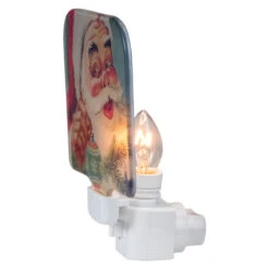 4" Red And Blue Santa Glass Christmas Night Light -Beauty Wreaths Shop northlight tn91446 1 13240.1667509729