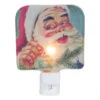 4" Red And Blue Santa Glass Christmas Night Light -Beauty Wreaths Shop northlight tn91446 94317.1667509729