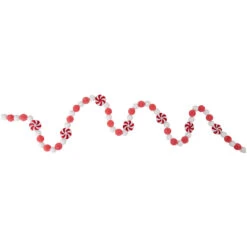 4' Peppermint Candy Beaded Christmas Garland - Unlit -Beauty Wreaths Shop northlight tr92575 updated2022 15766.1667489064