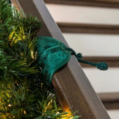 Set Of 3 Snowflakes Patterned Banister Protecting Christmas Garland Ties 7.25" -Beauty Wreaths Shop northlight v 11099 grn 9updated 65286.1667532422