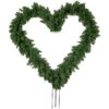 Artificial Pine Heart Shaped Wreath With Ground Stakes, 25-Inch, Unlit -Beauty Wreaths Shop northlight v04251 1 57758.1668190443