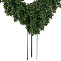 Artificial Pine Heart Shaped Wreath With Ground Stakes, 25-Inch, Unlit -Beauty Wreaths Shop northlight v04251 4 11933.1668190445