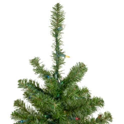 6' Pre-Lit Medium Canadian Pine Artificial Christmas Tree - Multicolor Lights -Beauty Wreaths Shop northlight v15853 2new 03402.1667584077