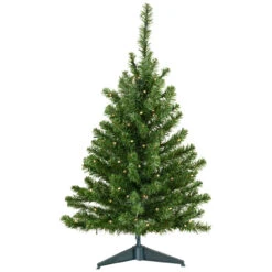 3' Pre-Lit Battery Operated Medium Canadian Pine Artificial Christmas Tree - Clear And White LED Lights 5 3' Pre-Lit Battery Operated Medium Canadian Pine Artificial Christmas Tree - Clear And White LED Lights -Beauty Wreaths Shop northlight v15855 closeup 19308.1679083917