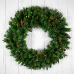 48" Pre-Lit Royal Oregon Pine Artificial Christmas Wreath - Clear Lights -Beauty Wreaths Shop northlight v15882 3 83256.1667573510