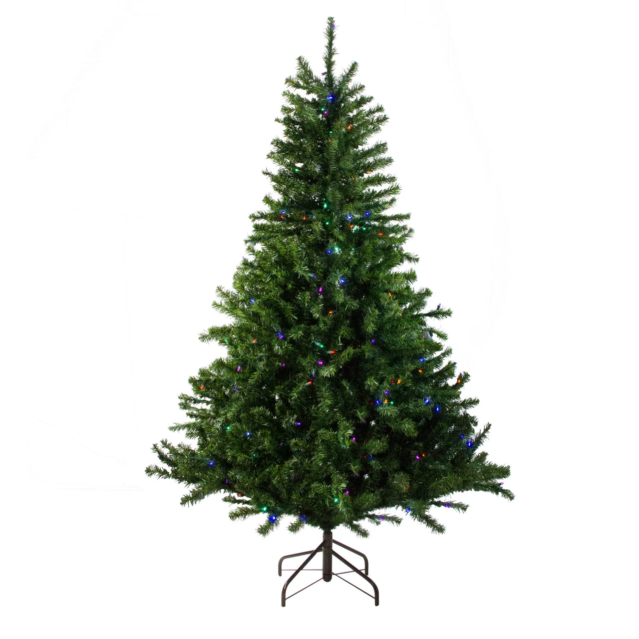 6' Pre-Lit LED Canadian Pine Artificial Christmas Tree - Multi Lights 4 6' Pre-Lit LED Canadian Pine Artificial Christmas Tree - Multi Lights - Image 2