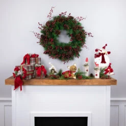 Royal Oregon Pine Artificial Christmas Wreath - 24-Inch, Unlit -Beauty Wreaths Shop northlight v15937 thumbnail 58182.1667576182