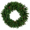 Pre-Lit Royal Oregon Pine Artificial Christmas Wreath, 24-Inch Clear Lights -Beauty Wreaths Shop northlight v15938 35931.1667573417