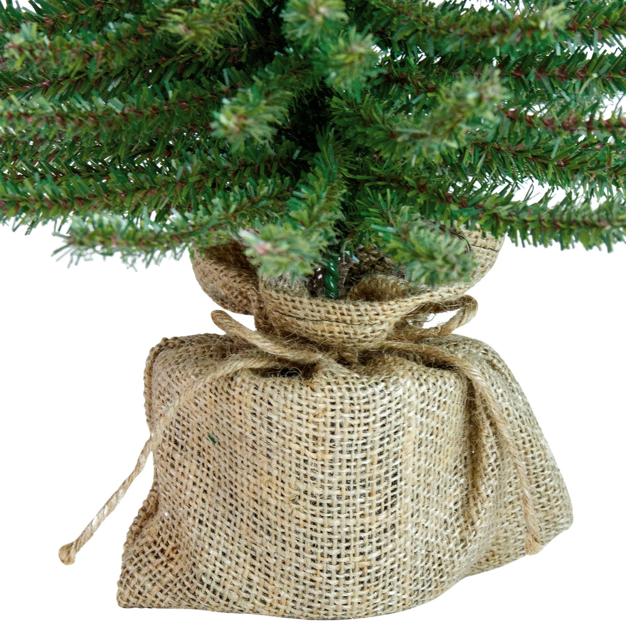 2' Potted Downswept Mini Village Pine Medium Artificial Christmas Tree, Unlit 7 2' Potted Downswept Mini Village Pine Medium Artificial Christmas Tree, Unlit - Image 5