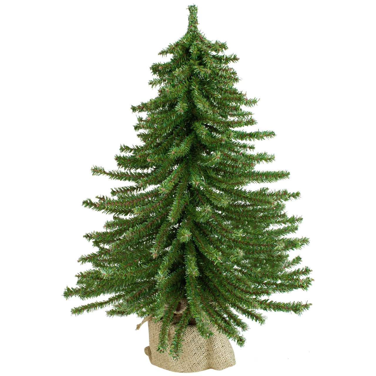 2' Potted Downswept Mini Village Pine Medium Artificial Christmas Tree, Unlit 3 2' Potted Downswept Mini Village Pine Medium Artificial Christmas Tree, Unlit